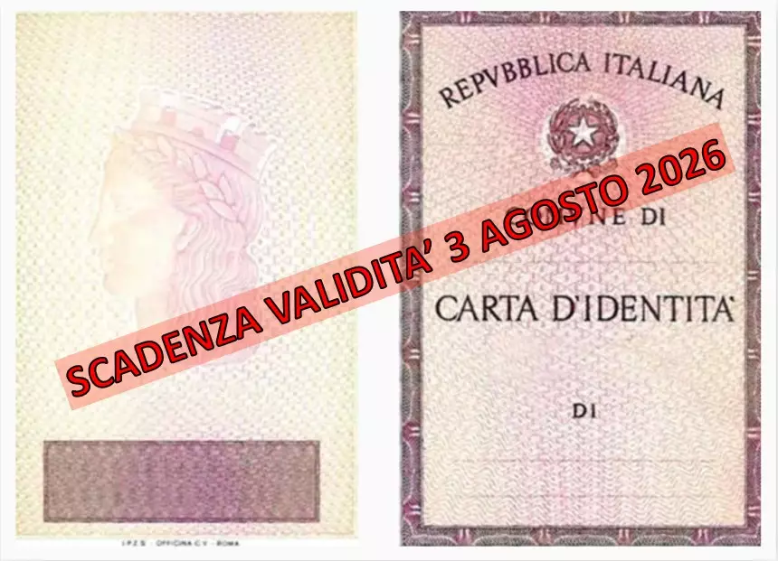 fine validità Carta d&#39Identità cartacea